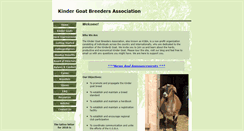 Desktop Screenshot of kindergoatbreeders.com