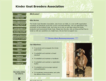 Tablet Screenshot of kindergoatbreeders.com